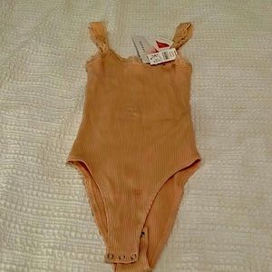Top shop bodysuit. Peach/light pink